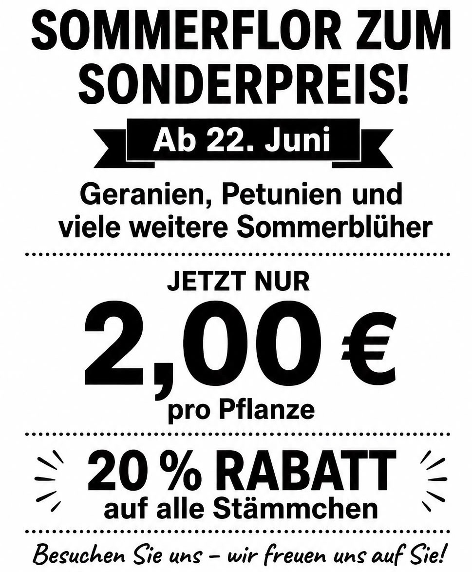 sommerflor rabatt